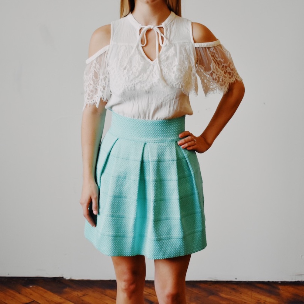 Francesca's Turquoise Miniskirt